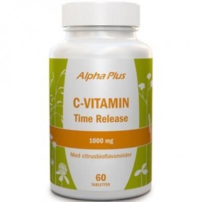 Alpha Plus C-vitamin Time Release 1000 mg 60 tabletter