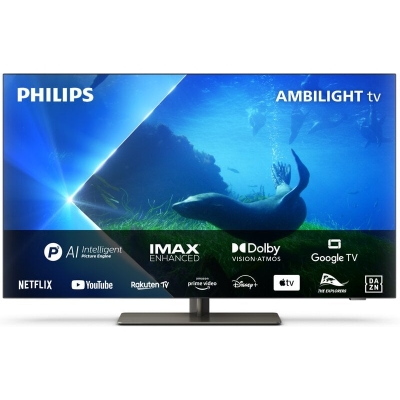Philips 65" 65OLED808/12 / 4K / OLED / 120 Hz / Ambilight / Google TVPhilips Ambilight TV OLED 4K UHD Google Smart TV