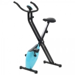 vidaXL X-Bike motionscykel magnetiskt motståndpuls svart och blå